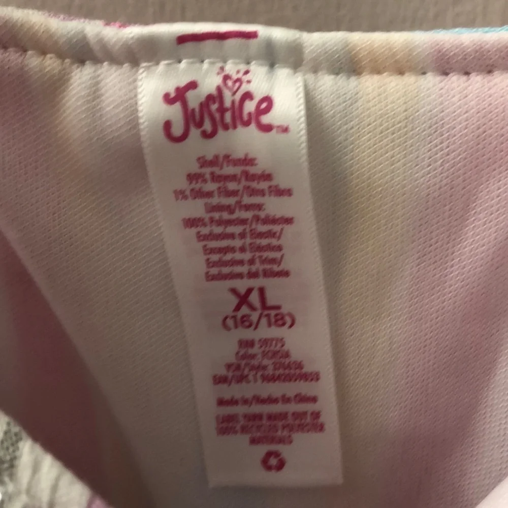NWOT Justice Tank Top